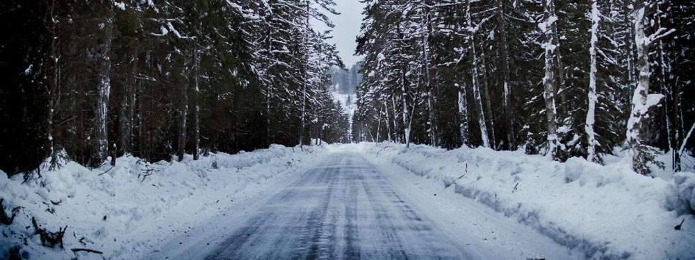 snowy road