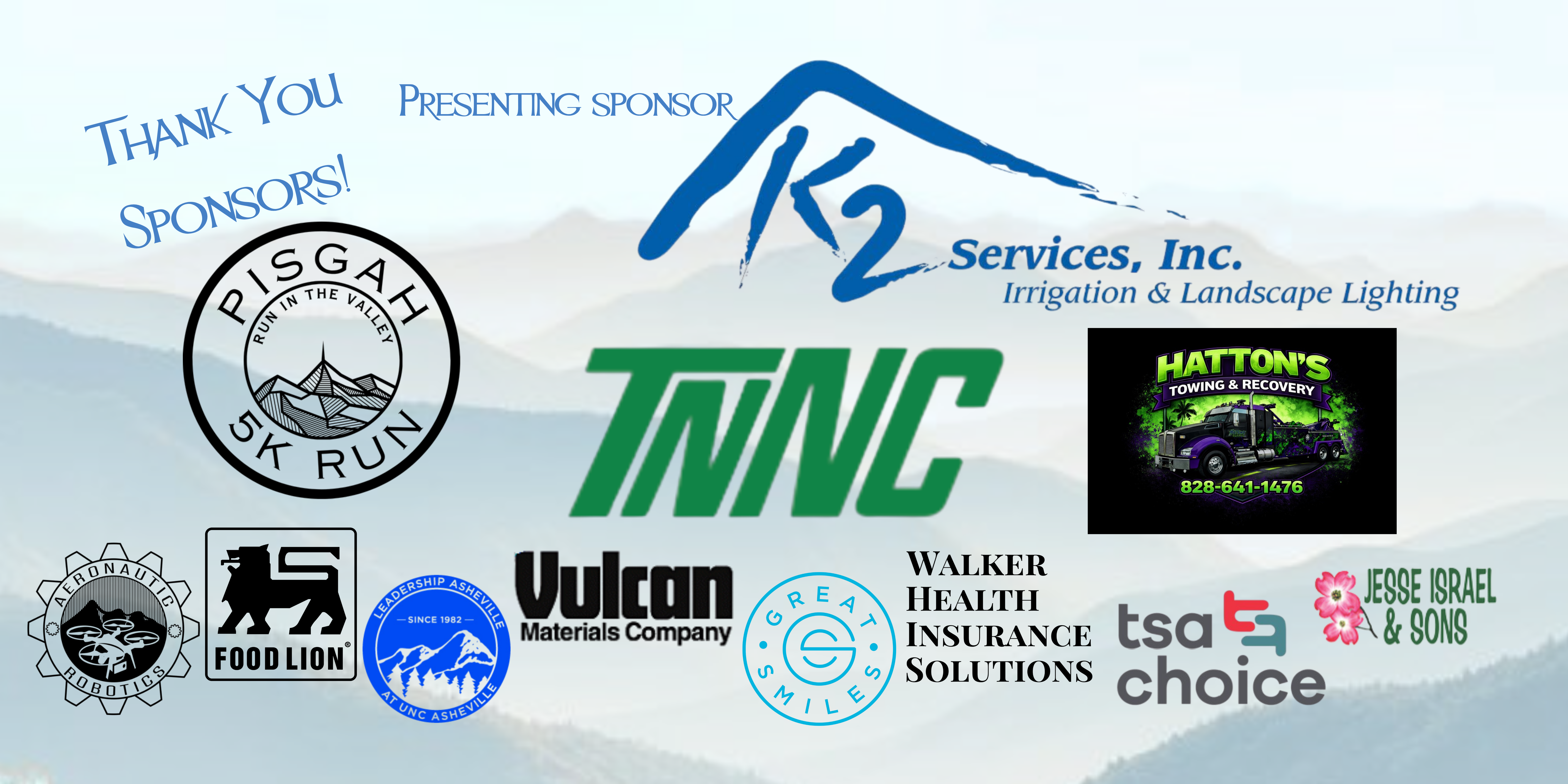 Pisgah 5K Sponsors 2026