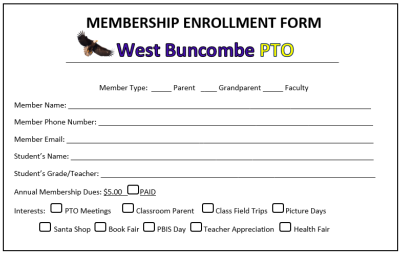 PTO membership form