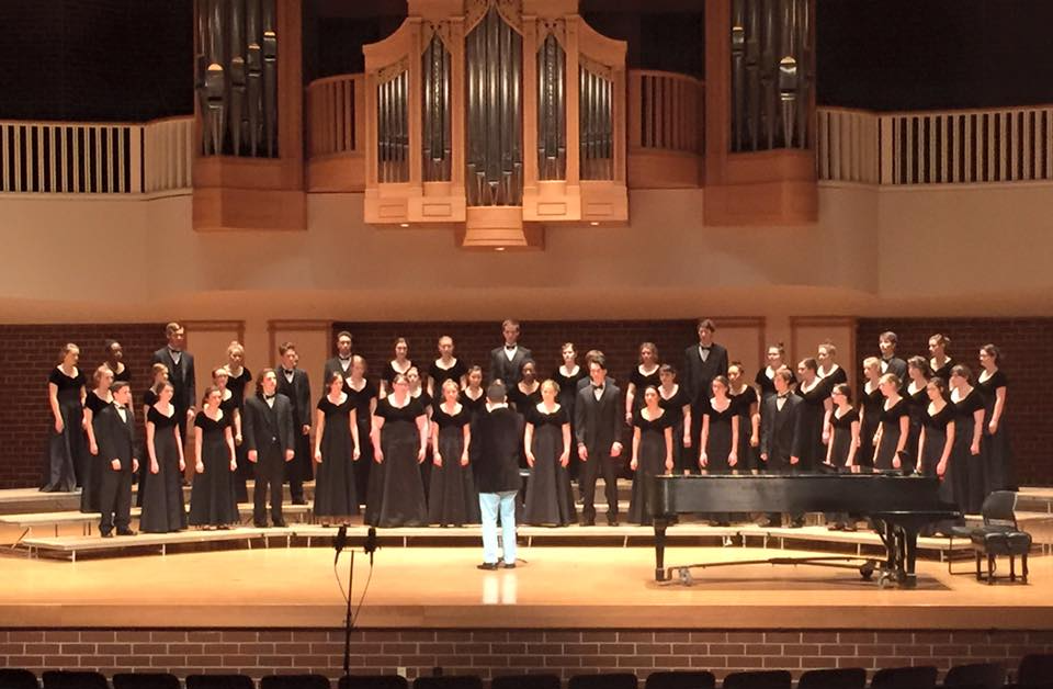 photo of chorale on stage
