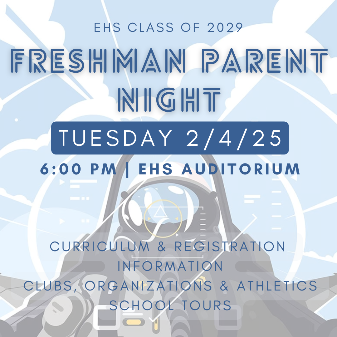 flier providing information about parent night