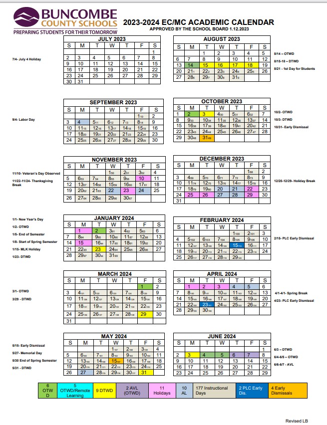 Calendar | Buncombe County Center for Career Innovation