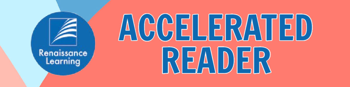 accelerated reader heading in blue text on orange background
