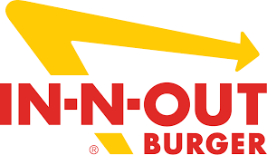in-n-out burgers logo in yellow and red