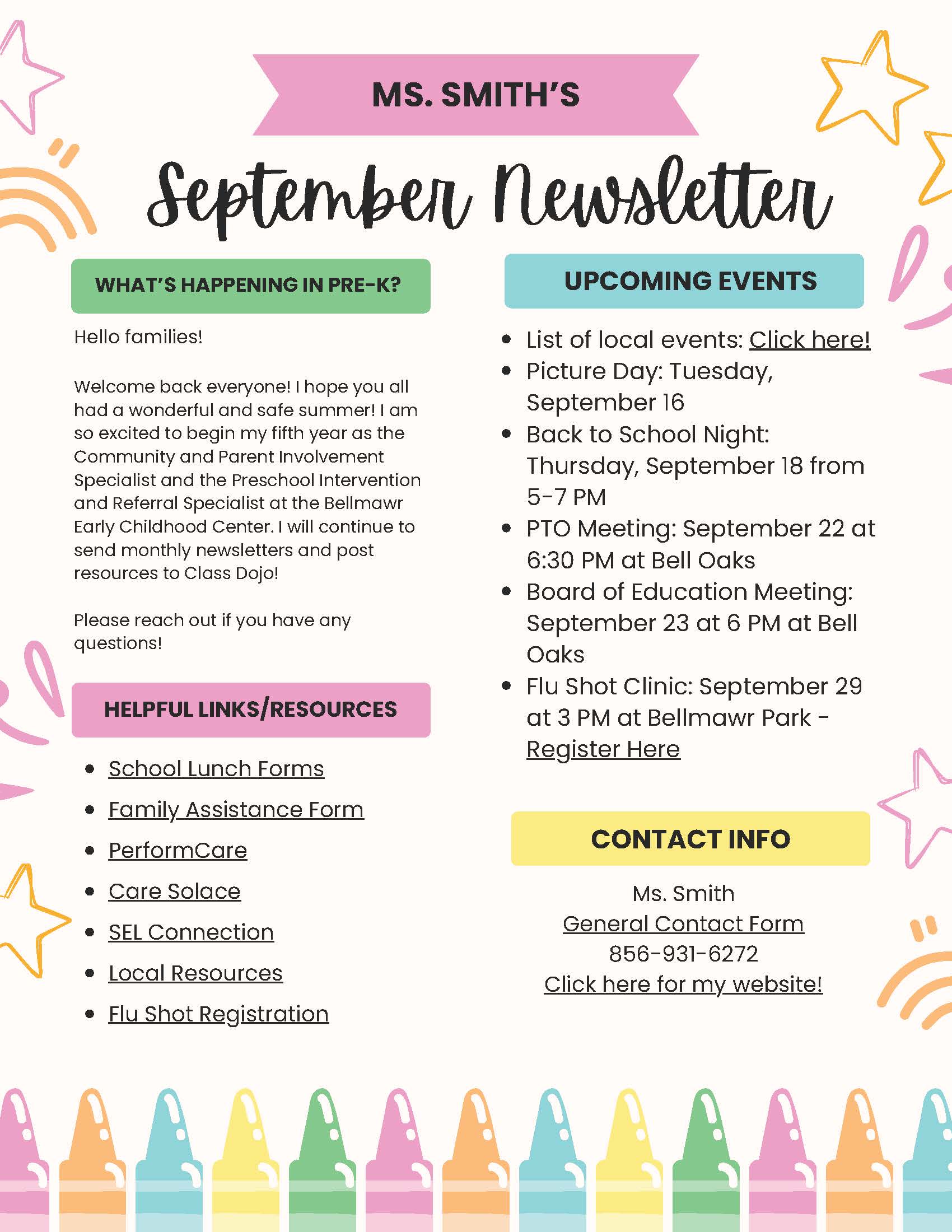 September Newsletter