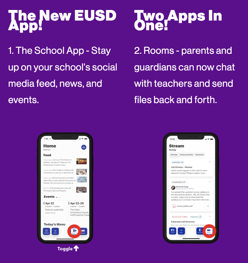 EUSD App and Rooms