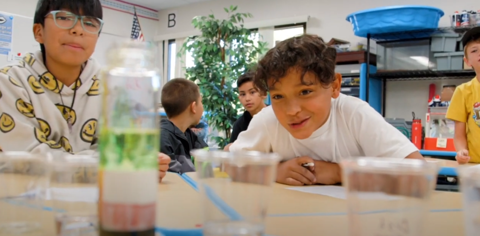 Quantum students participating in Science class