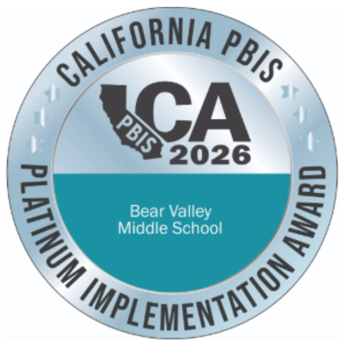 Bear Valley California PBIS Platinum Implementation Award logo