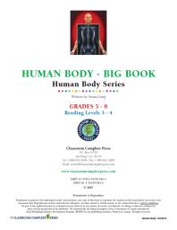 Human Body Big Book Gr. 5-8