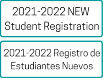 "2021-2022 NEW student registration" words / button