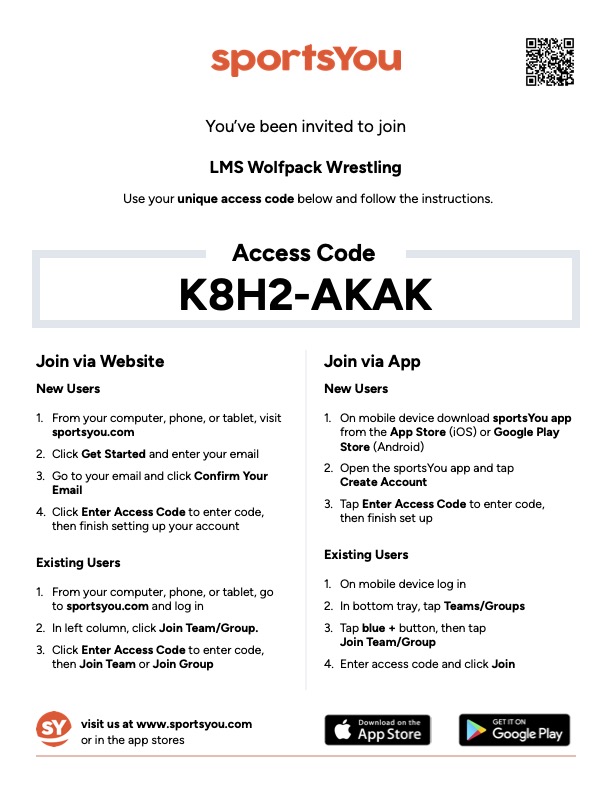 WRESTLING SIGN UP