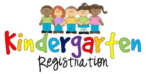 Kindergarten Registration graphic with kids