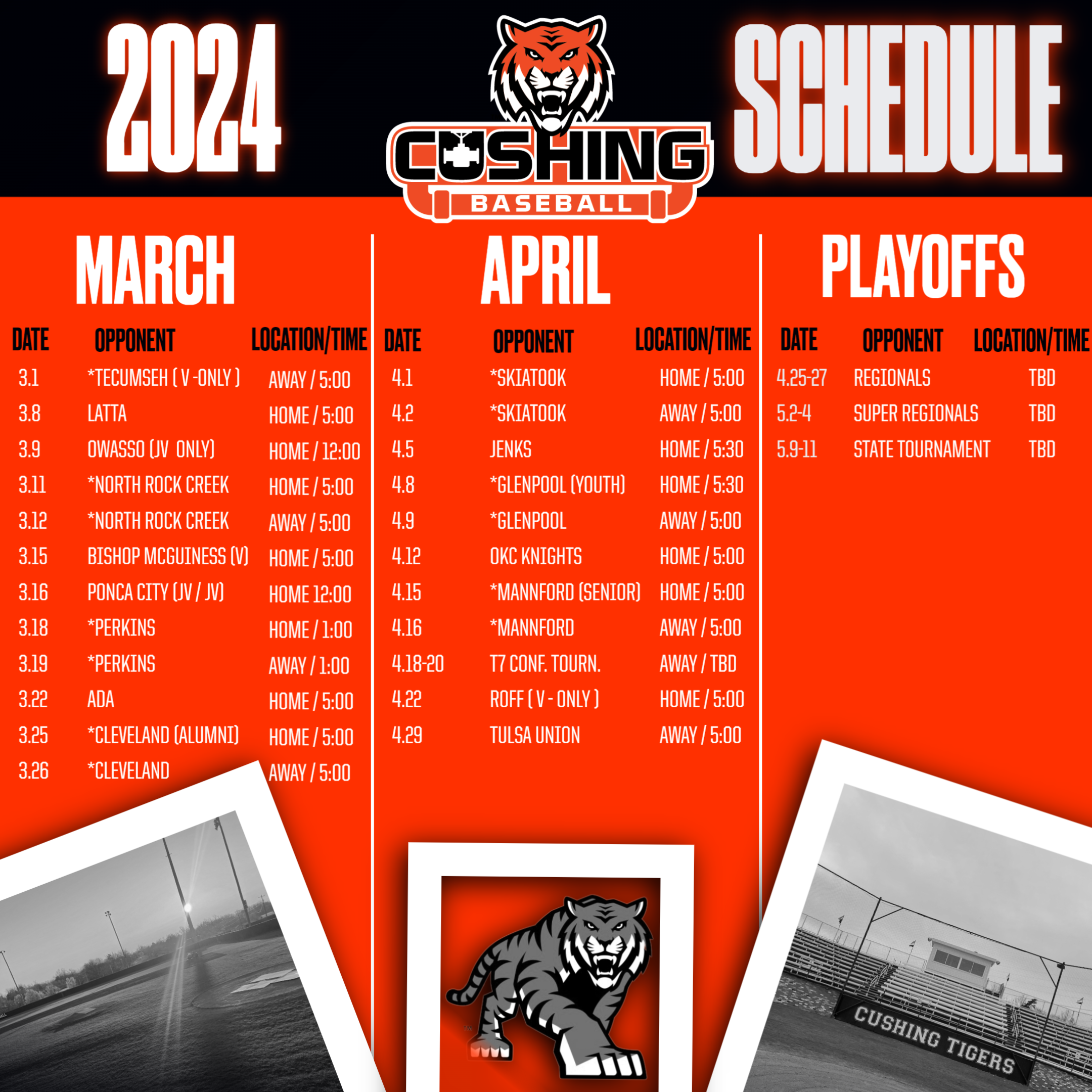 CHS Athletics Schedules Cushing Public Schools