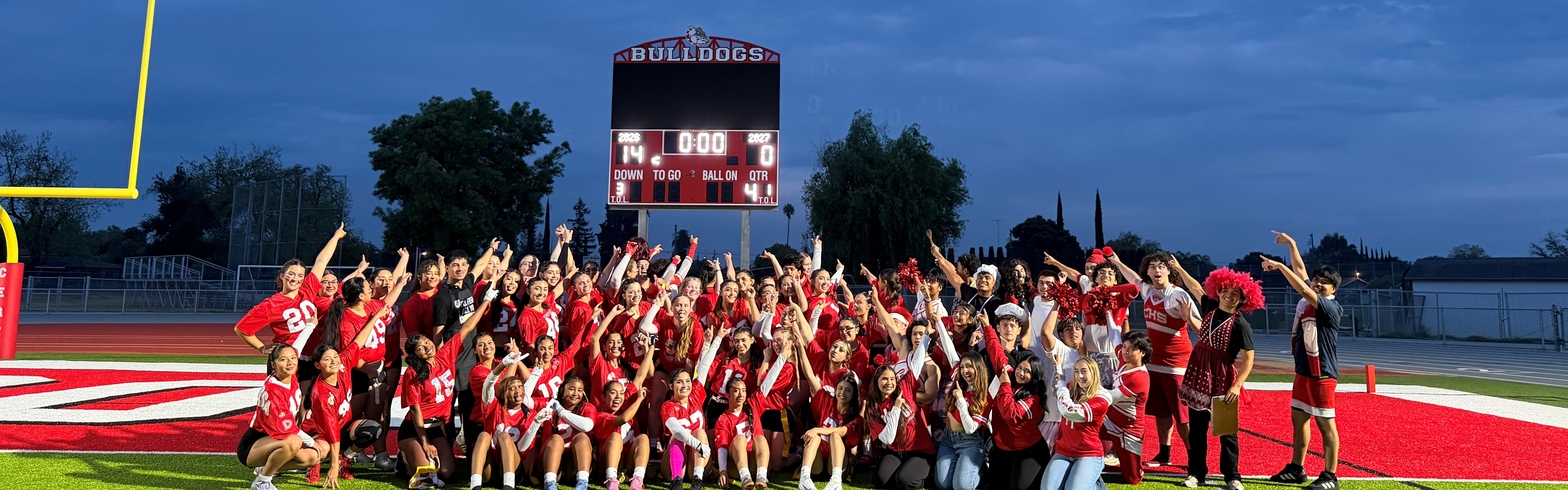 students on the field