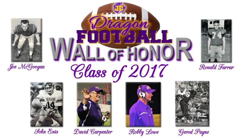 Class of 2017 Honorees Joe McGoogan, John Enis, David Carpenter, Robby Lowe, Gerod Payne, Ronald Farrar