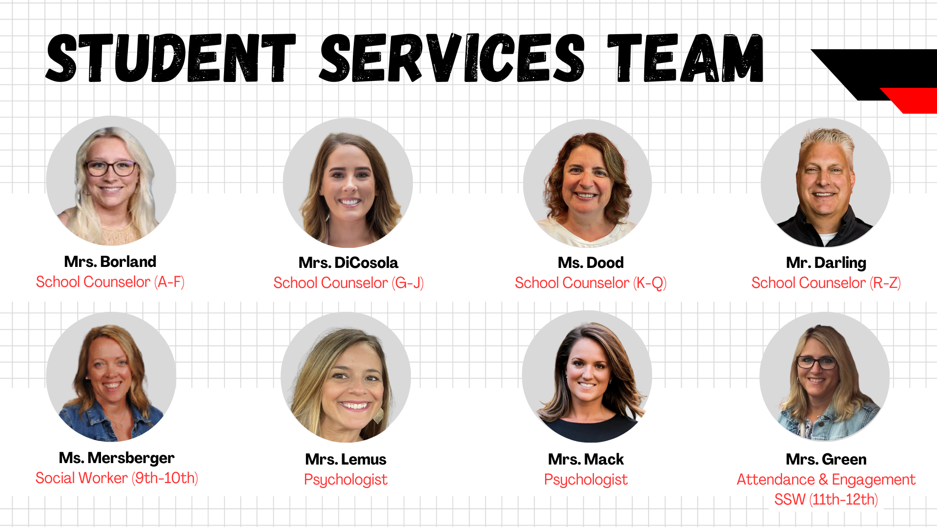 student services team