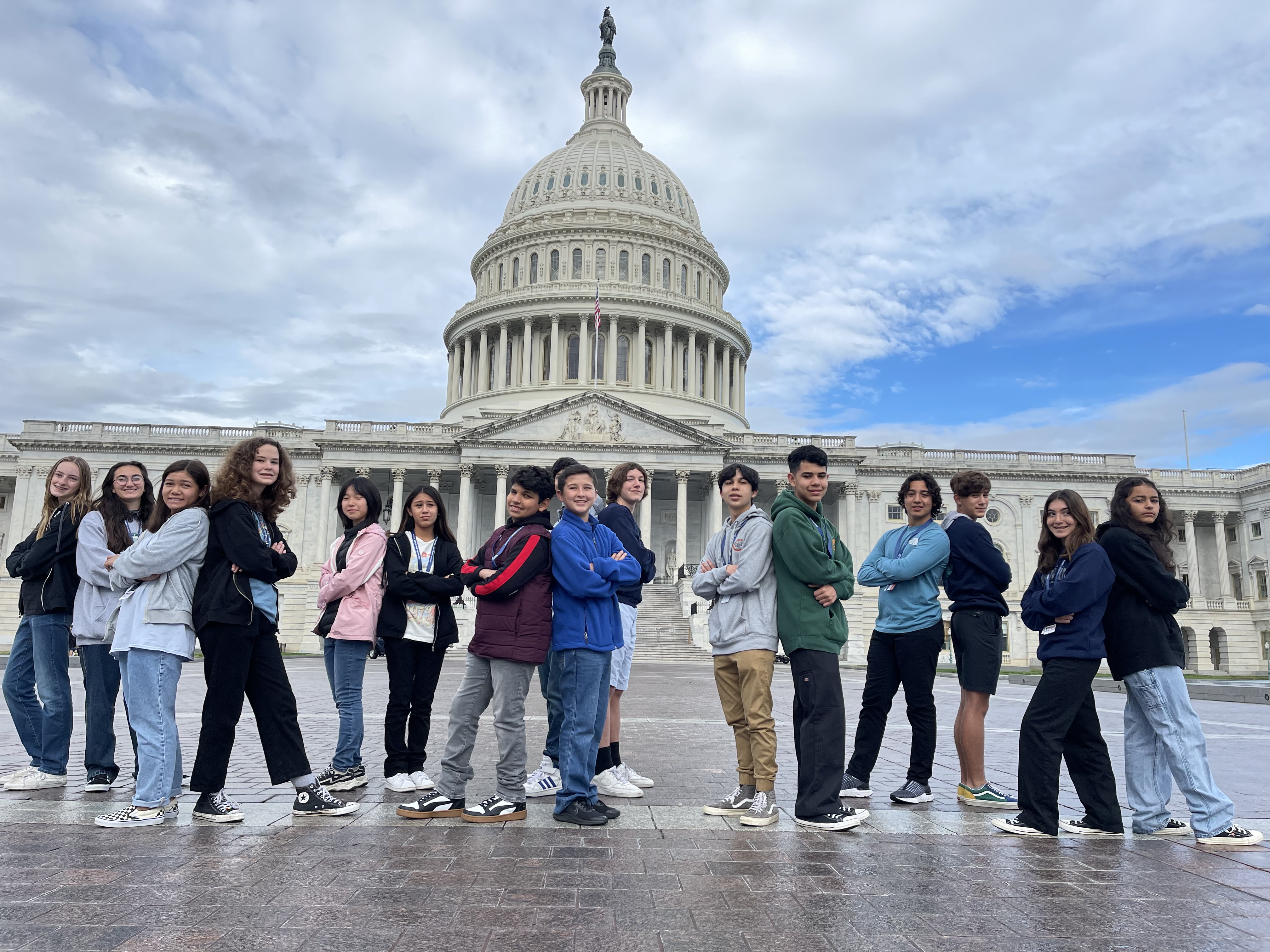 Middle School Students at the US Capitol
