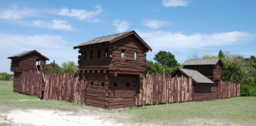 Old wooden Fort in Texas