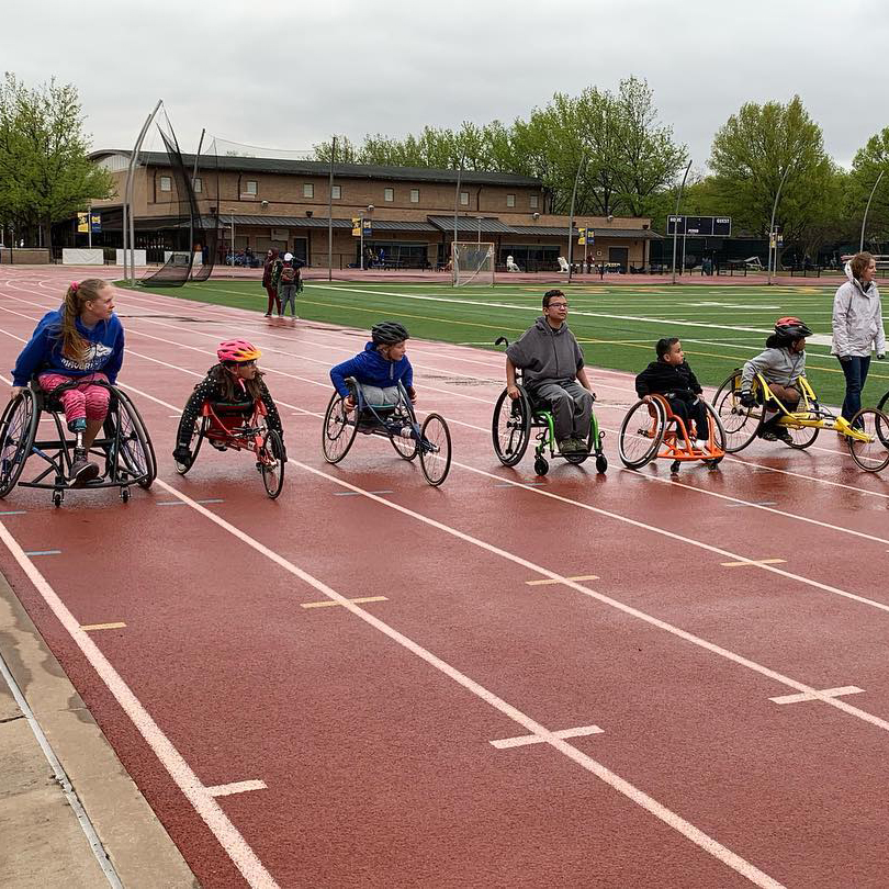 starting line at Kid-netic games