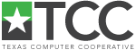 Texas Computer Cooperative Logo. TCC