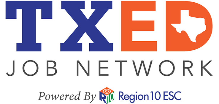 TXED Job Network. Powered by Region 10 ESC logo