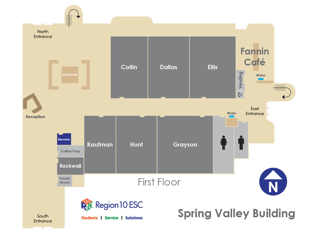Spring Valley Building Map - Floor 1