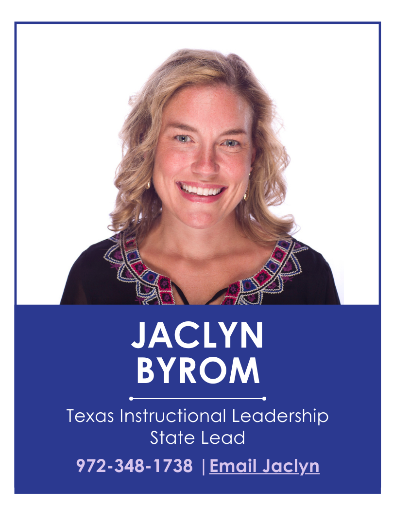 Jaclyn Byrom / TIL State Lead / 972-348-1738 / jaclyn.byrom@region10.org