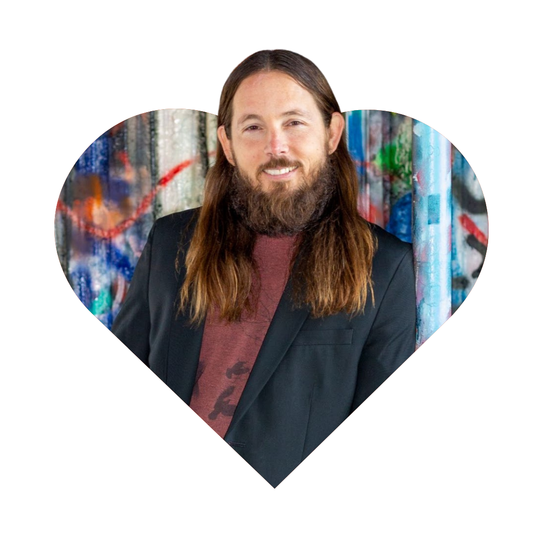 Headshot of Bryan Hopkins inside a heart