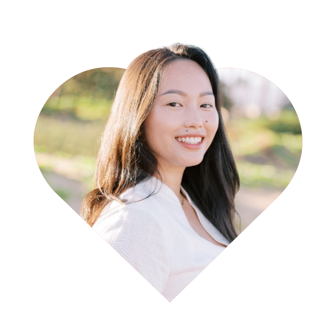 Headshot of Jamie Nguyen inside a heart