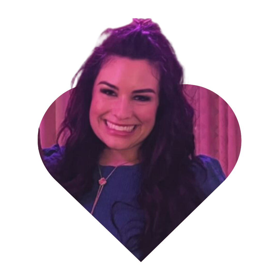 Headshot of Christina Elandary in a heart