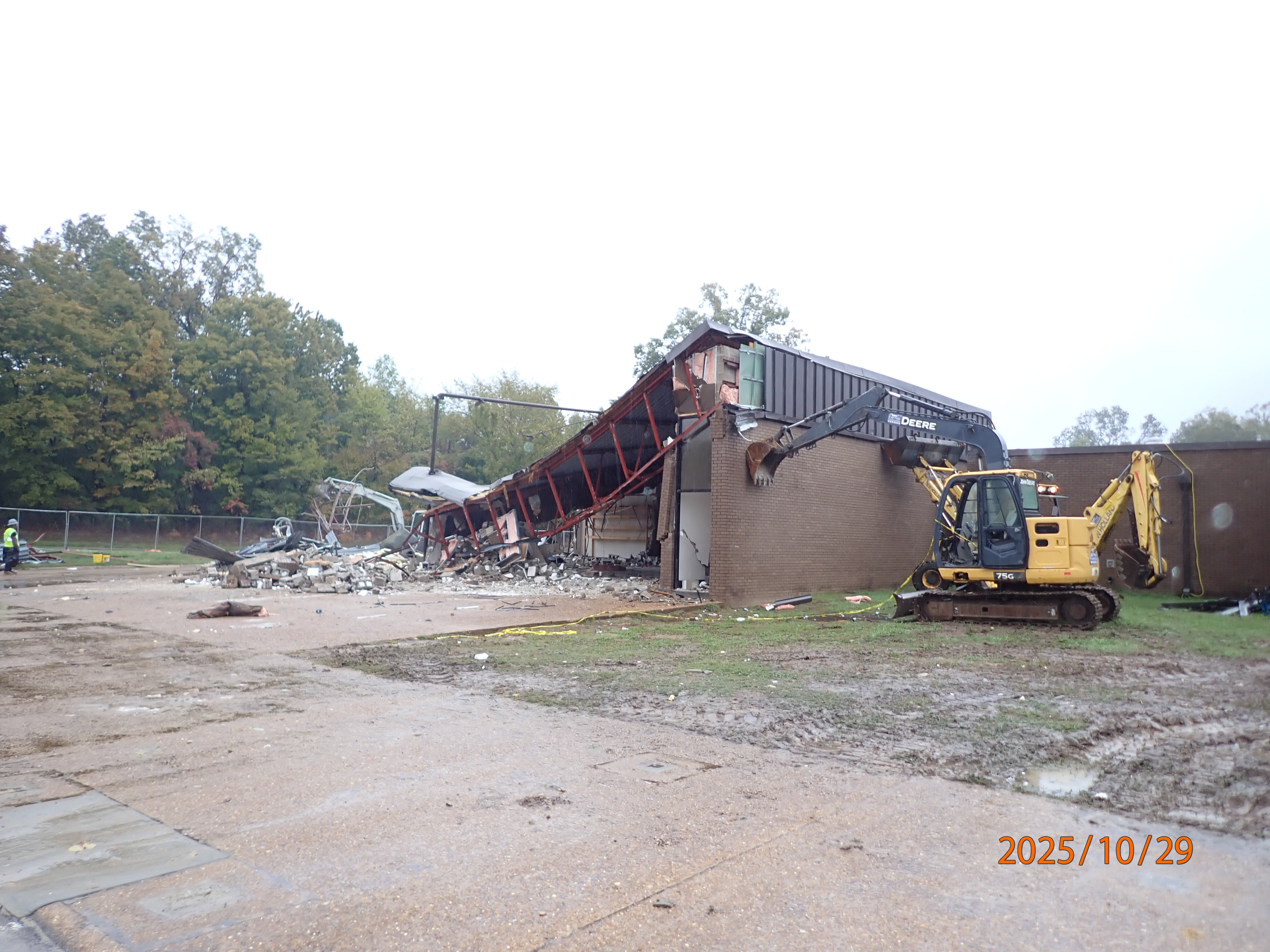 Demolition progress at J.F. Wahl Elementary