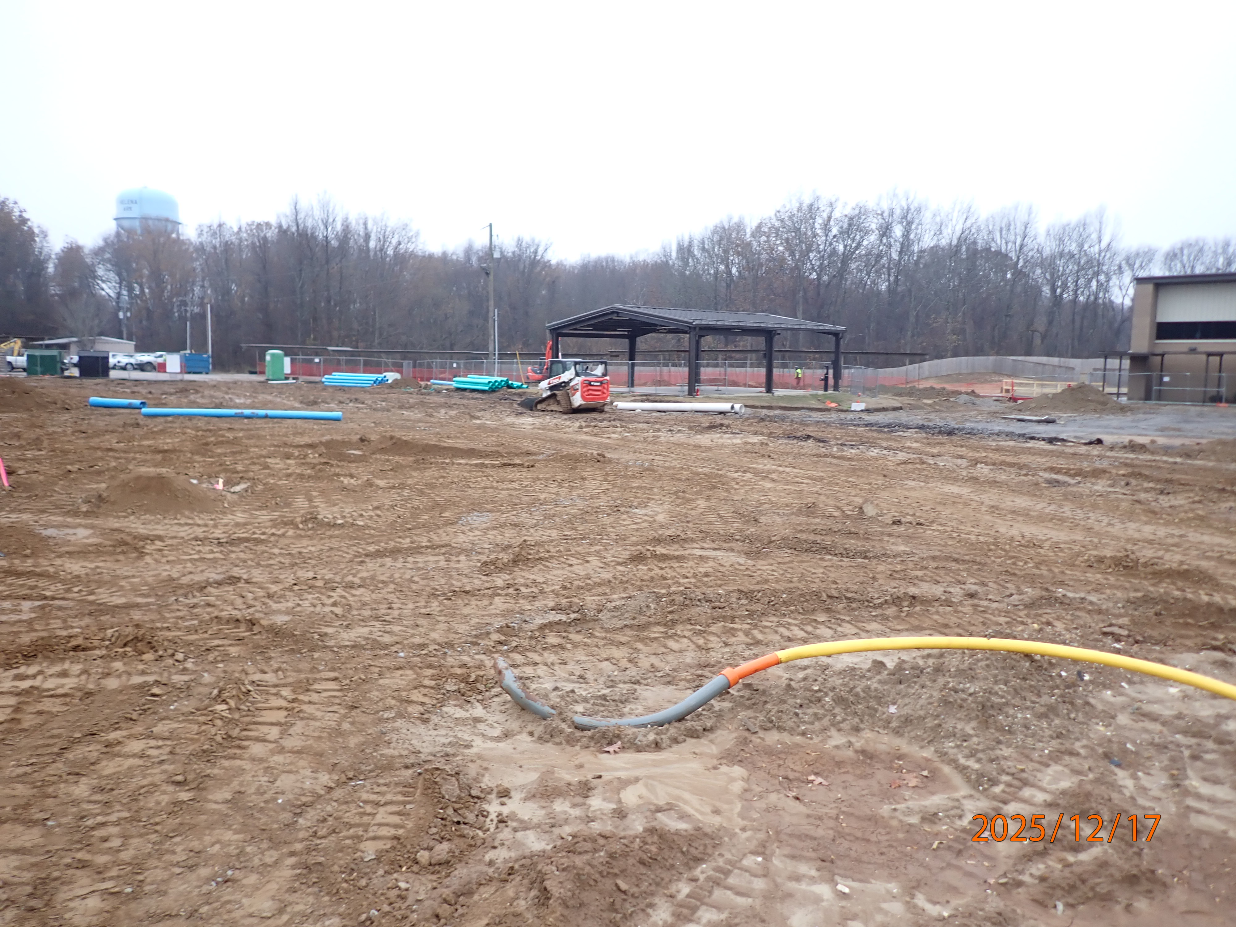 Construction update at J.F. Wahl Elementary as of December 17, 2025