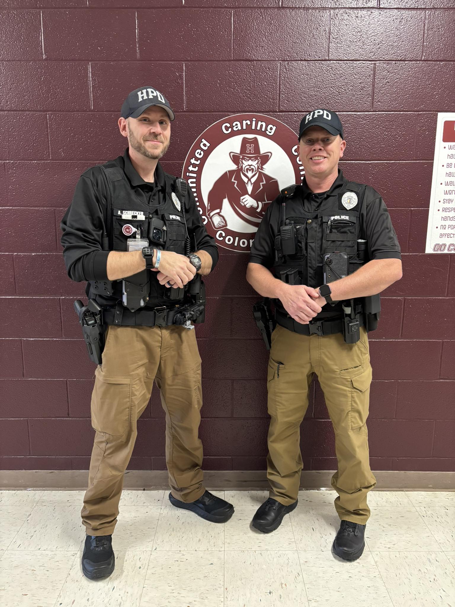 Henderson County High School SROs Allen Schrecker and Andy Rush!