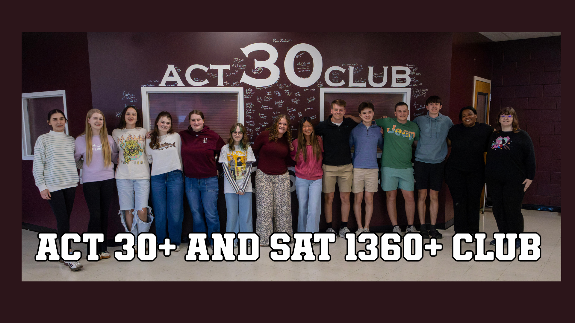 ACT 30+ and SAT 1360+ Club
