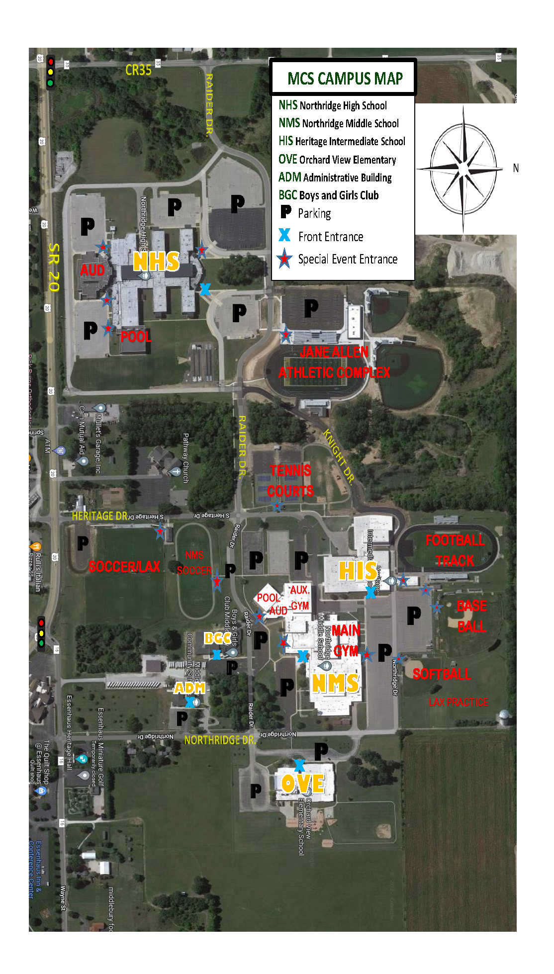 Map of Main Campus