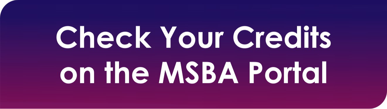 Check Your Credits on the MSBA Portal
