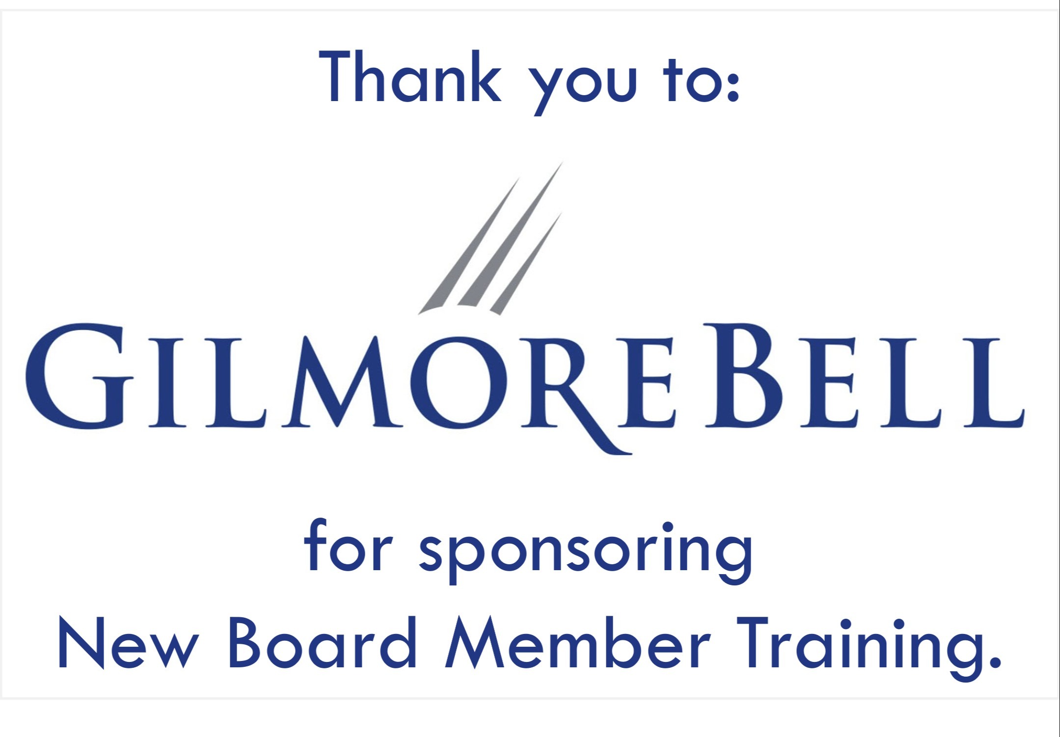 Sponsored by Gilmore Bell