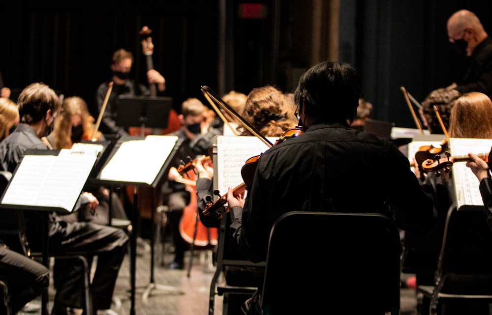 students playing instruments