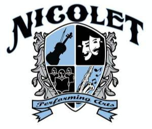 graphic of nicolet performing arts logo