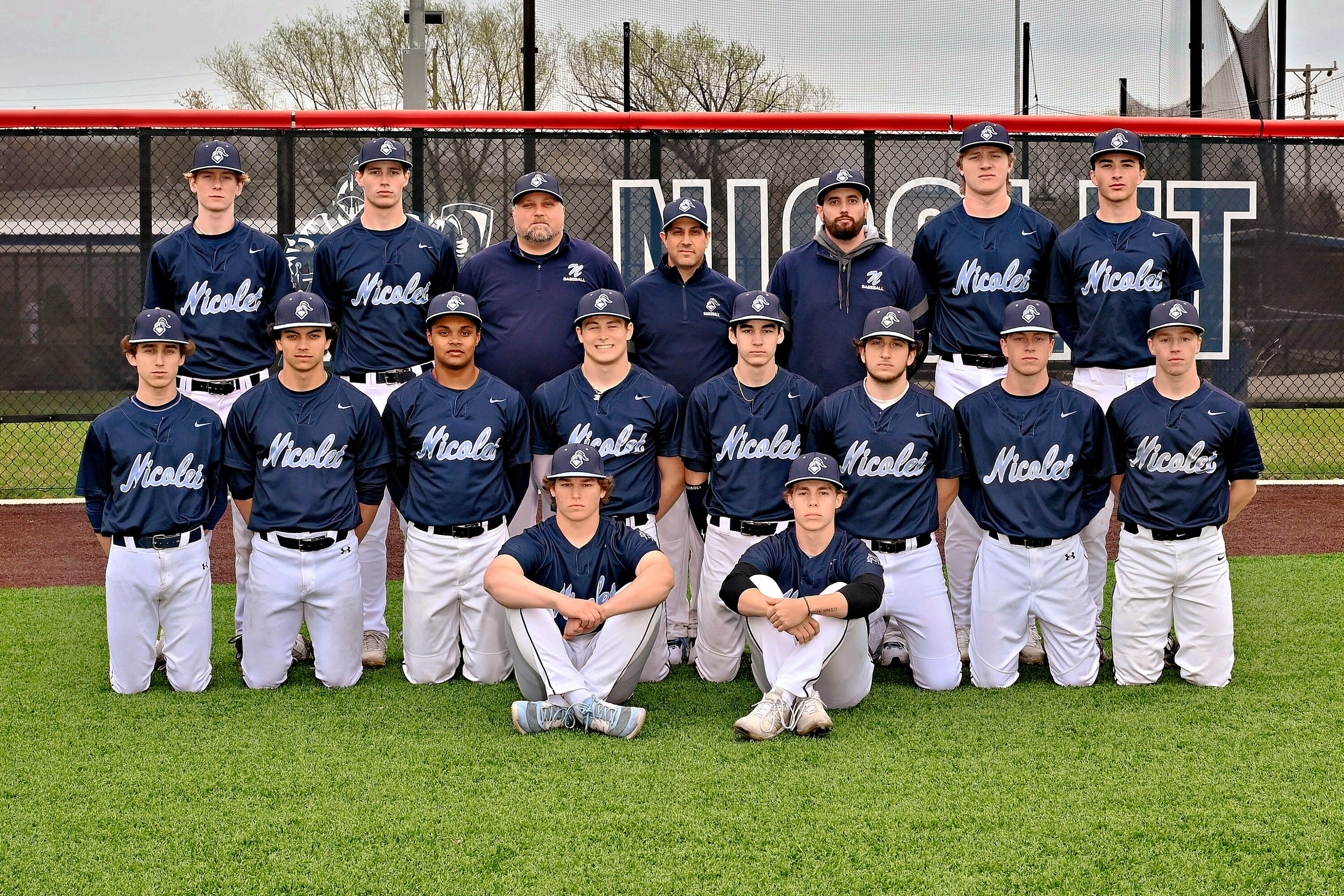 team picture for varsity Baseball