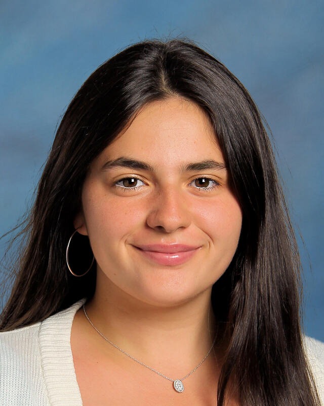 a student smiling