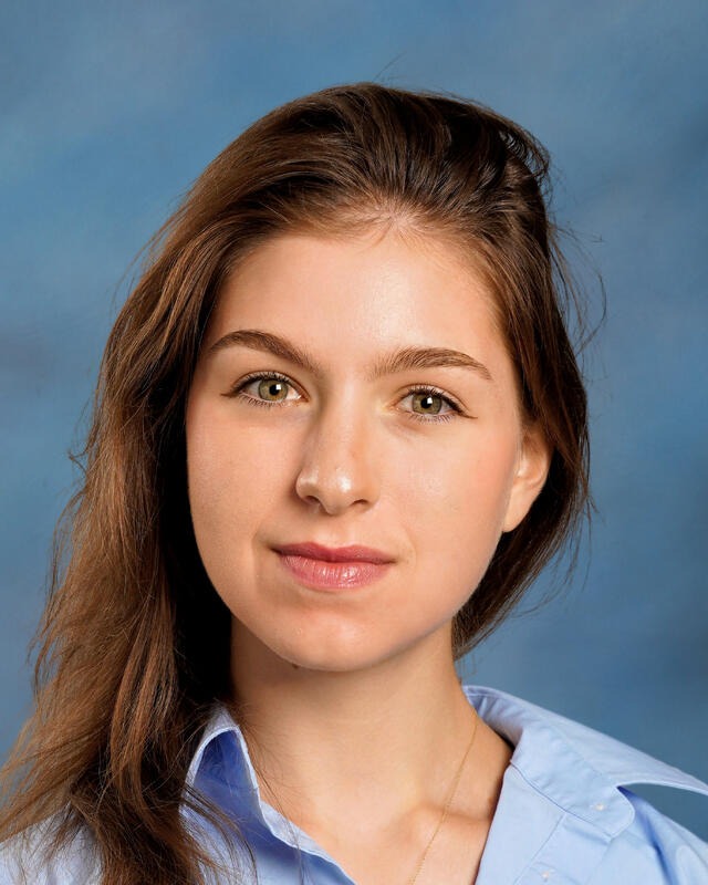 a student smiling