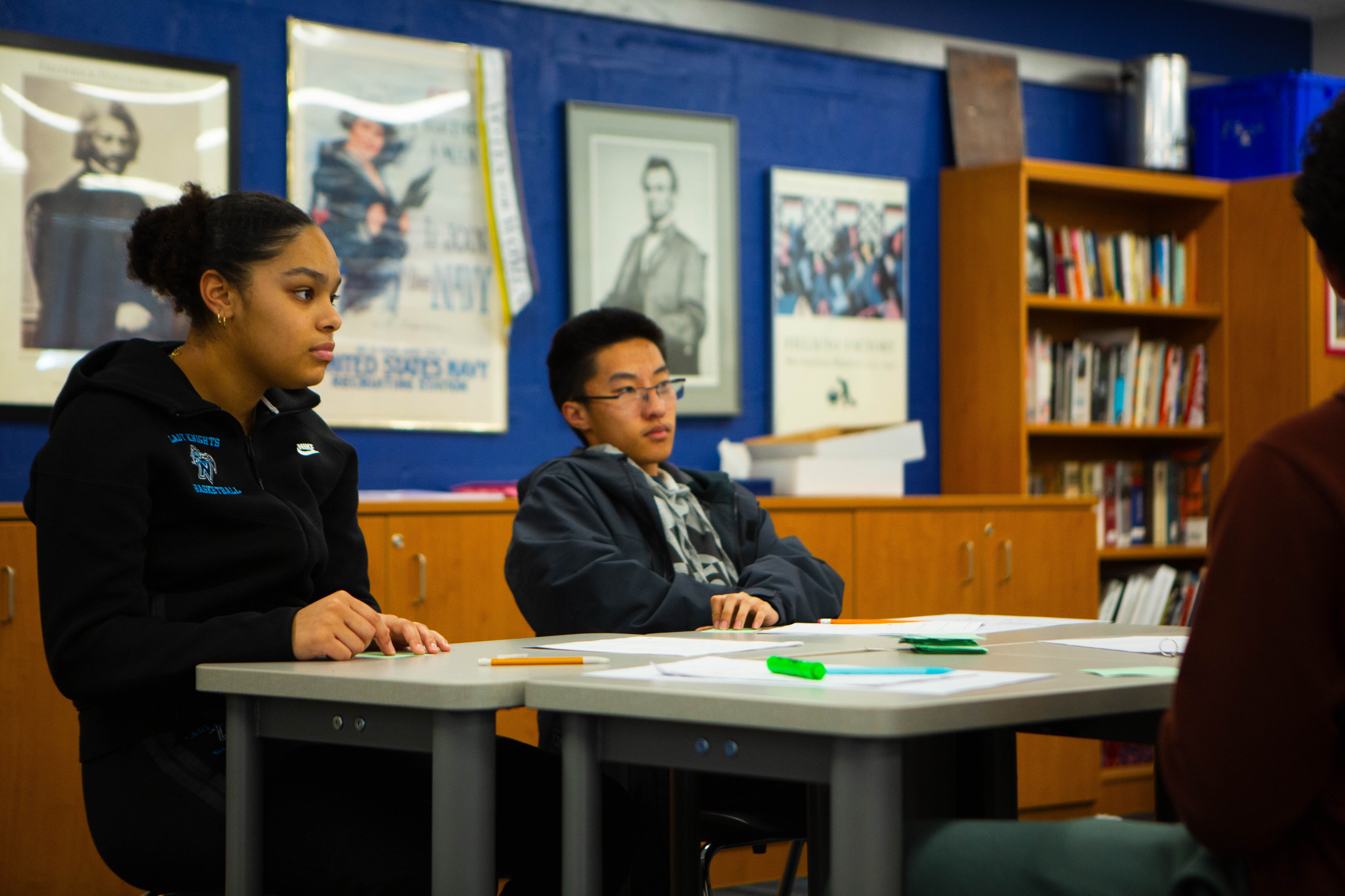 students giving a presentation