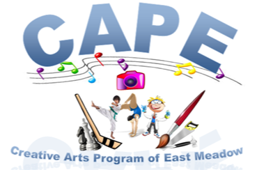 CAPE Logo , text: "Creative Arts Program of East Meadow" 