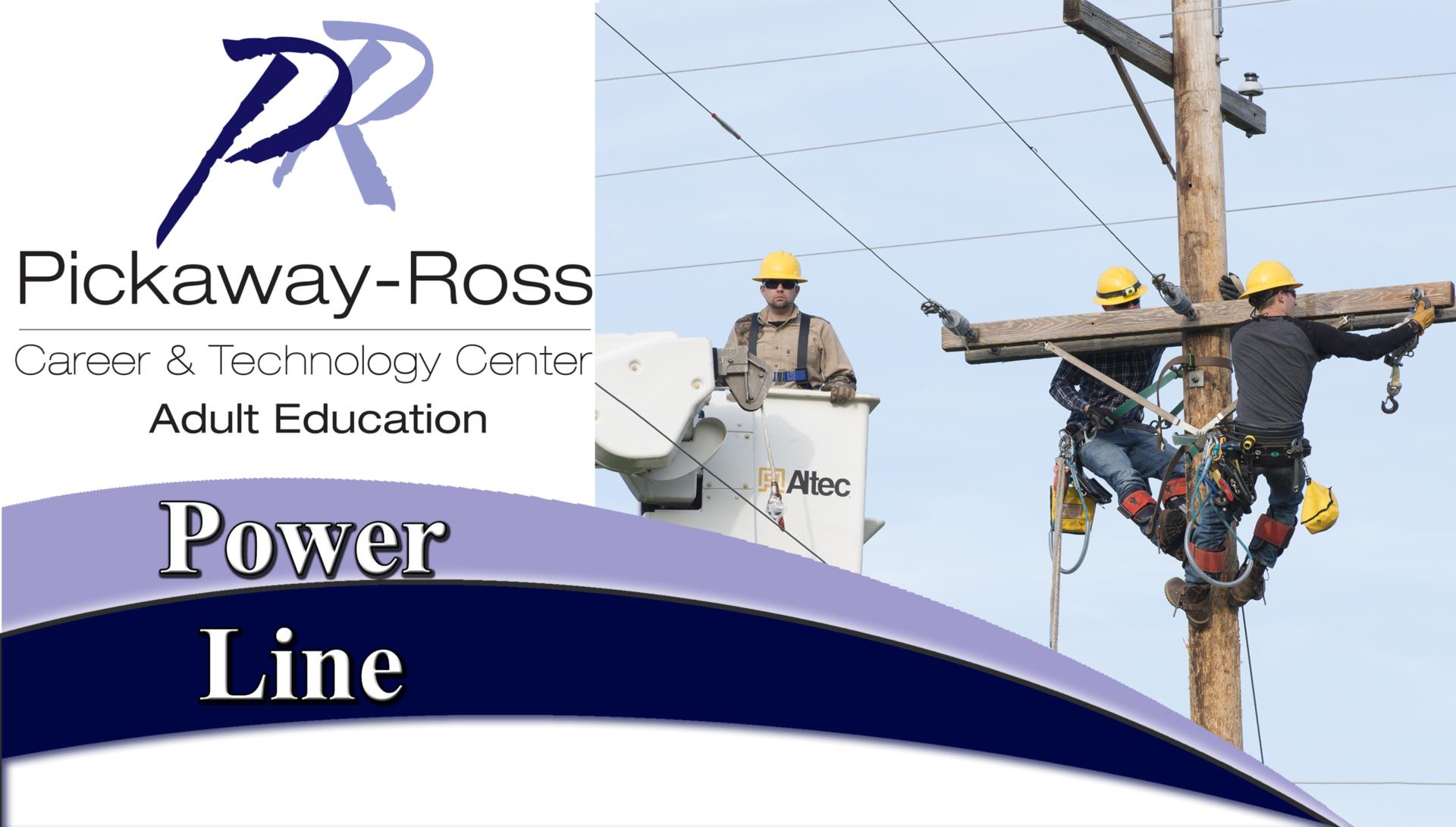 pickaway ross career and technology center: adult education. power line