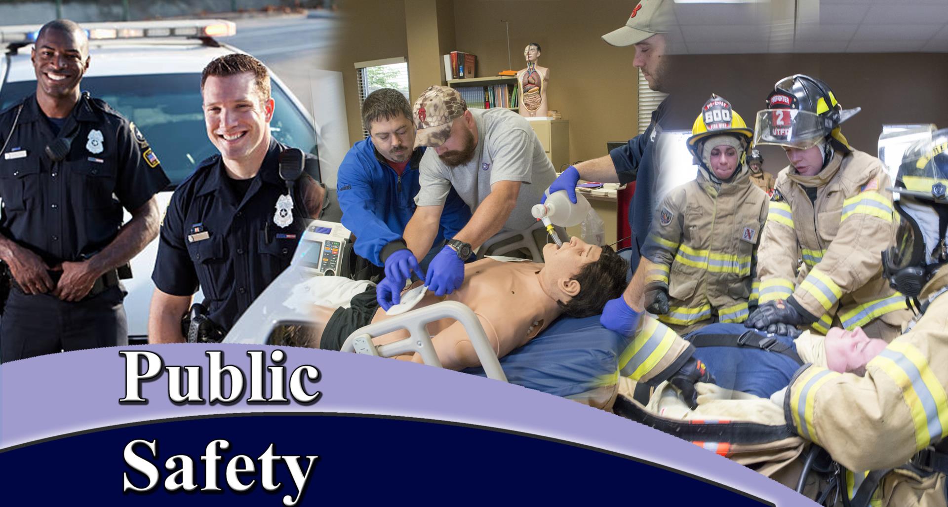 public safety students: police, paramedic, firefighter