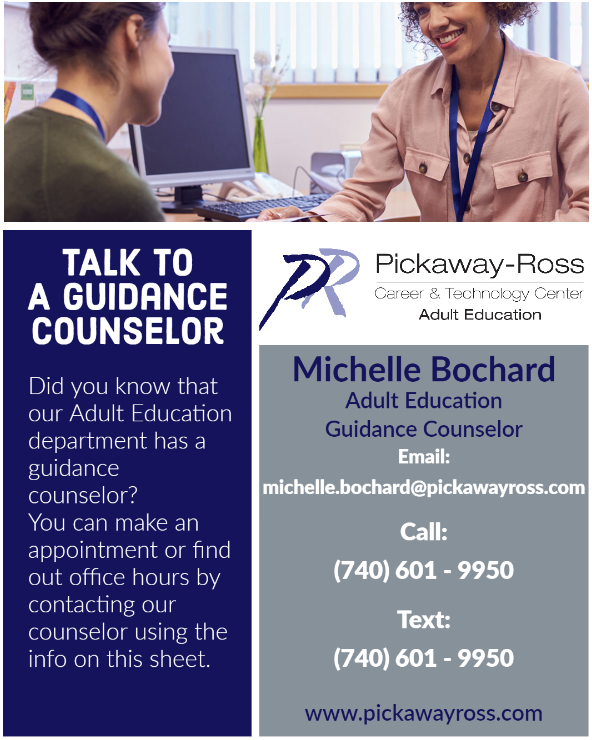 pickaway ross talk to a guidance counselor