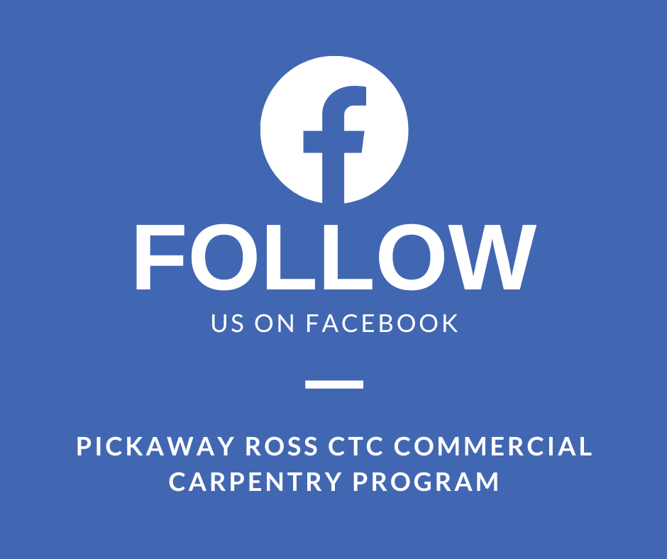 Follow Pickaway-Ross CTC Commercial Carpentry on Facebook