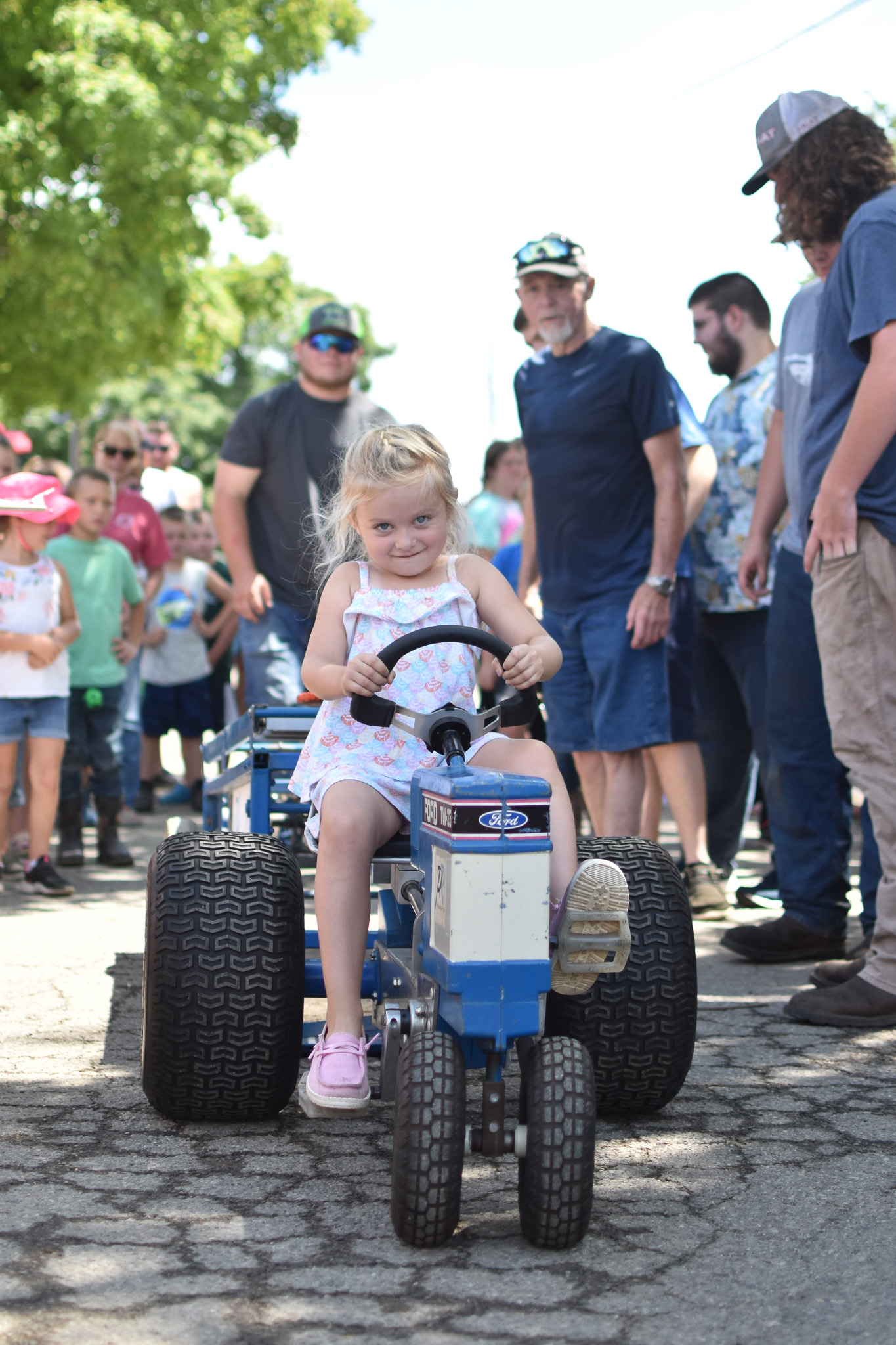 Mr. Ebert at the Kiddie Tractor Pull