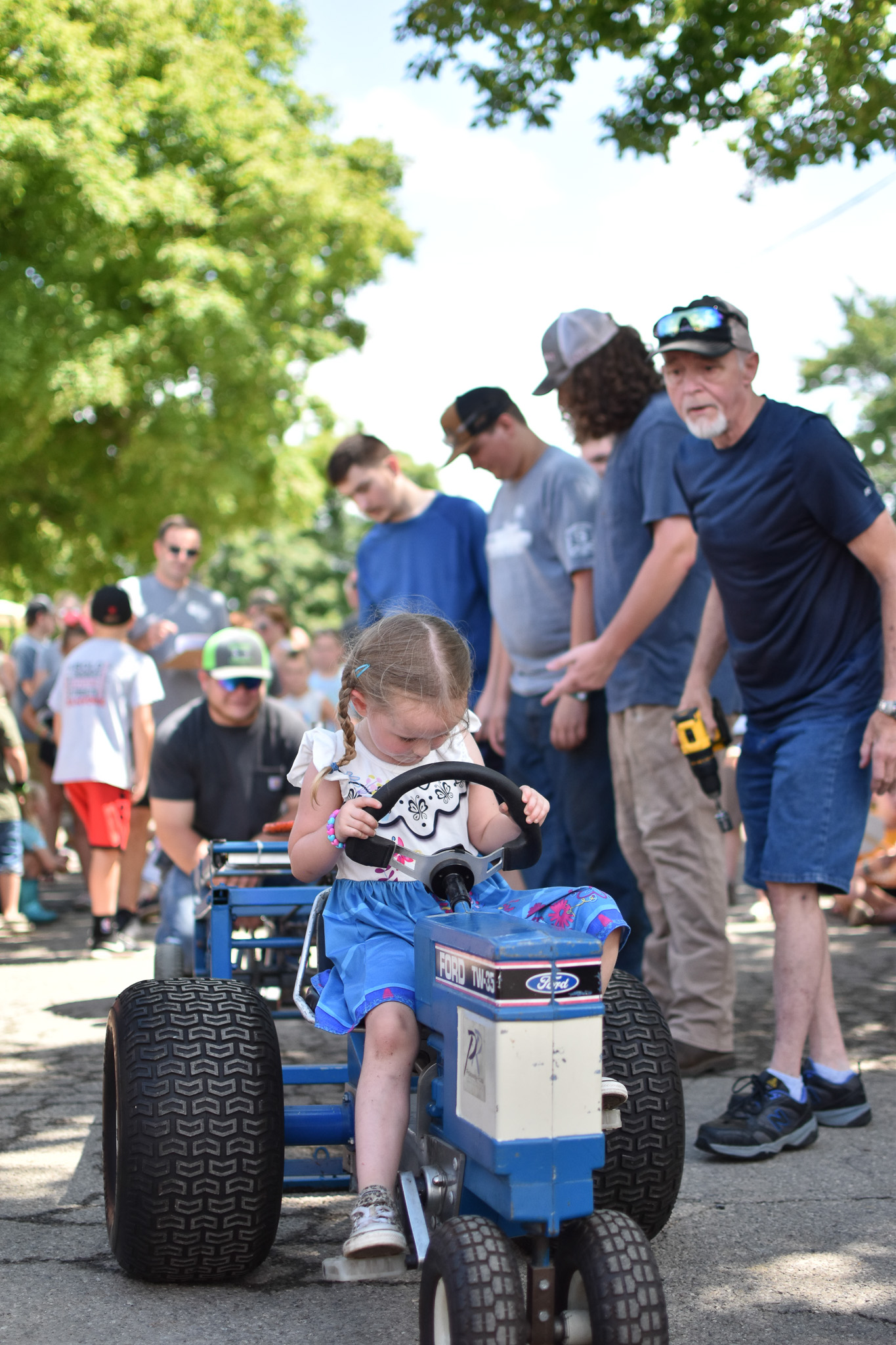 Mr. Ebert at the Kiddie Tractor Pull